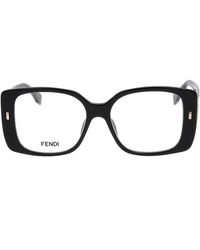 Fendi - Square Frame Glasses - Lyst