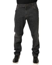 Dolce & Gabbana - Slim Fit Cotton Denim Jeans Elastane Clothing - Lyst