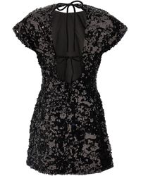 Ganni ガニー Velvet Sequins Mini スパンコール ワンピース 黒 Black Black Velvet Sequins Mini Dress | GANNI US