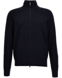 Brioni - Braided Knit Cardigan Sweater, Cardigans - Lyst
