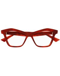 Bottega Veneta - Bv1096O Line Minimalist 005 Glasses - Lyst