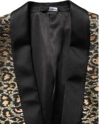Dolce & Gabbana - Leopard Single Breasted Coat Jacket Clothing - Lyst