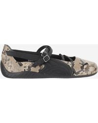 PUMA - Ballet Flats Speedcat Animal Print Leather And Fabric - Lyst