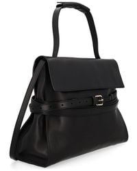 Moschino - Leather Shoulder Bag Tie Me - Lyst