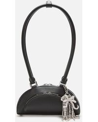 Self-Portrait - Leather Mini Shoulder Bag With Charm - Lyst