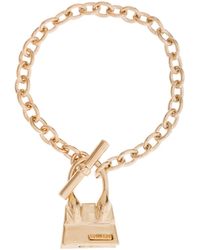 Jacquemus - Gold-tone Chain Bracelet With Chiquito Charm In Brass And Bronze Woman - Lyst