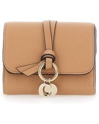 Chloé - Chloã Small Tri-Fold Wallet With Charm On The Front And Magnetic Closure - Lyst