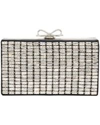 Self-Portrait - Crystal-Embellished Clutch Bag With Shoulder Strap - Lyst