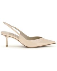 Le Silla - Calf Leather Bos Taurus Mid Heel Pumps - Lyst