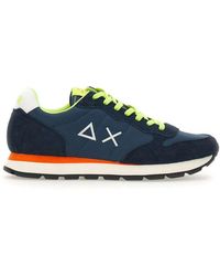 Sun 68 - Round-Toe Lace-Up Sneakers - Lyst