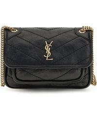 Saint Laurent - Mini Niki Leather Shoulder Bag - Lyst