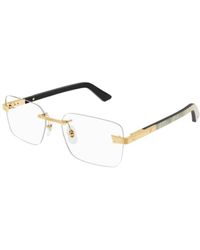 Cartier - Ct 0411 - Gold - White Horn Glasses - Lyst