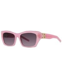 Givenchy - Sunglasses Cat Eye Full Rim, Shiny Frame And Gradient Mirror Lens Gv40103I72Z - Lyst