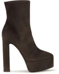 Le Silla - Nora Platform Ankle Boots Sacher - Lyst