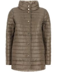 Herno - Cappuccino Nylon Reversible Down Jacket - Lyst