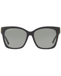 Balenciaga - Square Sunglasses Bb0102Sa 001- 57Mm 102 Plastic (Acetate) - Lyst