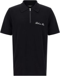 Balmain - Polo With Logo - Lyst