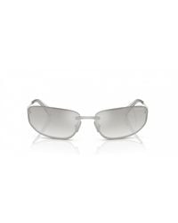 Miu Miu - Miu Sunglasses-Clear Gradient Mirror/Clear Metal Eyewear - Lyst