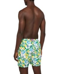 MC2 Saint Barth - Mid-Length Gustavia Swim-Shorts With Gin And Lemons Print Swimshort - Lyst