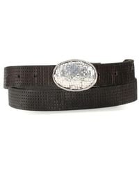 Brunello Cucinelli - Brown Calf Leather Bos Taurus Regular Belt - Lyst