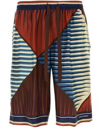Dolce & Gabbana - Satin Bermuda Shorts - Lyst