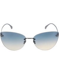 Chanel Cat-eye Rimless Sunglasses - Blue