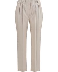 Brunello Cucinelli - Cotton Pants Cotton; Elastane - Lyst