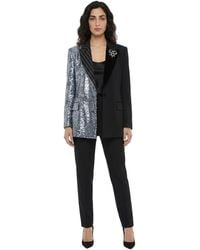 Dolce & Gabbana - Dolce & Gabbana Sequin And Wool-Blend Blazer - Lyst