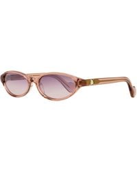 Moncler - Elongated Oval Sunglasses Ml0117 72Z 58Mm Plastic (Acetate) - Lyst