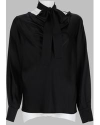 Max Mara - Silk Satin Blouse Top - Lyst