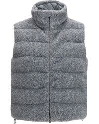 Herno - Padded Vest Shearling Front - Lyst