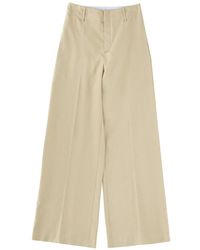 Alysi - Linen Blend Tailored Pants Viscose Trousers - Lyst