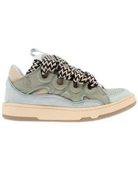 Lanvin - Curb Low-Top Sneaker With Oversized Laces - Lyst