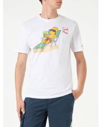 Mc2 Saint Barth - Cotton T-Shirt With Cool Bart Embroidery The Simpsons Special Edition - Lyst