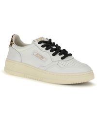 Autry - Medalist Low Leather Sneakers/Leopard - Lyst