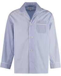 Maison Margiela - Striped Cotton Pajama Shirt - Lyst