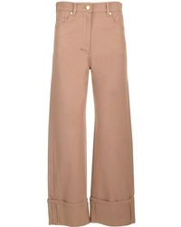 Max Mara - Stretch Cotton Trousers - Lyst