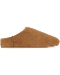 UGG - Camel Suede Elea Slippers - Lyst