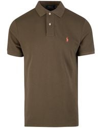 Ralph Lauren - Pony Embroidered Short-sleeved Polo Shirt - Lyst