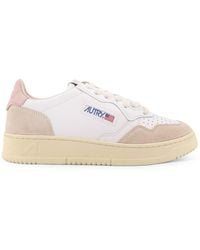 Autry - Medalist Low Leather Low-Top Sneakers With Suede Inserts - Lyst