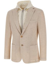 Eleventy - Linen And Cotton Jacket - Lyst