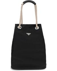 Prada - Medium Mariner Re-Nylon Bucket Bag - Lyst