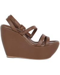 Paloma Barceló - Wedge Sandals W/ankle Bands - Lyst