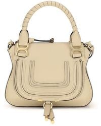Chloé - Beige Calf Leather Bos Taurus Handbag - Lyst