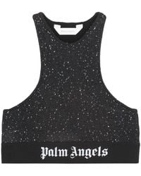 Palm Angels - Crop-Top With Logo - Lyst