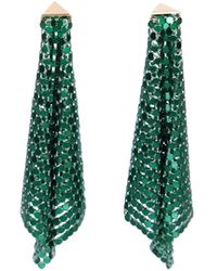 Rabanne - Pixel Emerald Earrings - Lyst