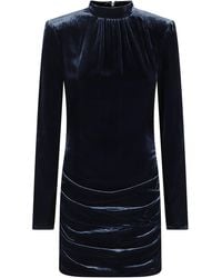 ROTATE BIRGER CHRISTENSEN - Silk Velvet Ls Mini Dress - Lyst