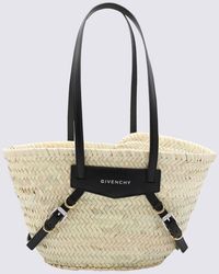 Givenchy - Raffia And Leather Boyou Basket Small Tote Bag - Lyst