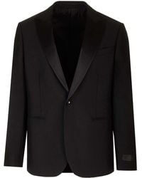 Versace - Single-Breasted Tailored Blazer Jackets - Lyst