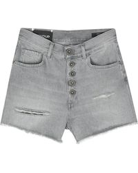 Dondup - Light Cotton Denim Shorts - Lyst